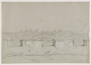 Palermo, Sicily, from the Ancient Saracen Tower of the Zisa, 1842 by Thomas Cole
